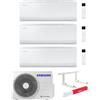 Samsung Climatizzatore Samsung Cebu S2 Wi-fi Trial split inverter 7000 + 7000 + 12000 btu gas R32 (U.E. AJ052TXJ3KG/EU) + OMAGGIO
