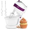 Ufesa BV4655 Sbattitore Elettrico, Impastatrice, 400 W, 5 Velocità + Turbo, Tasti Espulsione, 2 Fruste per Impastare, 2 Fruste per Miscelare, Impugnatura Ergonomica, Ciotola Girevole. BPA Free