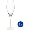 Villeroy & Boch SET 4 CALICI FLUTE, MANUFACTURE ROCK BIANCO OPACO