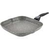 Barazzoni, Linea induction facile plus, Grill 28 * 28cm, manico staccabile, Made in Italy