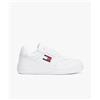 Tommy Jeans Sneakers stile basket Rétro in pelle Bianca Donna