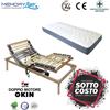 MEMORYLINE PLATINUM + LIGHT RELAX - Rete motorizzata + materasso in memory Singola (80x190)
