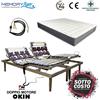 MEMORYLINE ROYAL + LIGHT RELAX - Rete motorizzata + materasso in memory Matrimoniale (materasso unico 160 cm + cavo sincro)