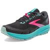 Brooks Divide 3, Scarpe da corsa Donna, Nero (Black Ebony Porcelain), 37.5 EU Stretta