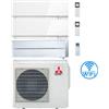 Mitsubishi Climatizzatore Condizionatore Mitsubishi Kirigamine Zen Wifi Bianco + Kirigamine style Trial Split Inverter 9000 + 9000 + 18000 BTU con U.E. MXZ-3F54VF classe A+++ /A++ NOVITÁ