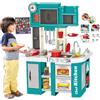 StrMy Toys Cucina Giocattolo per Bambini Grande con Acqua luci Suoni e Accessori h. 84 cm