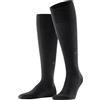 Burlington Leeds M Kh cotone lana al ginocchio tinta unita 1 paio, Calzini lunghi Uomo, Grigio Asphalt Melange 3180, 40-46
