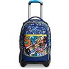 SJ GANG STYLE JAM GANG Trolley Scuola Jack 2 Ruote - Funny Adventure SJ Boy Bambino - Zaino Sganciabile - Doppio Uso