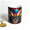 TusPersonalizables.com Tazza in Ceramica Con Stampa Faccia Mazinger Z + Portachiavi in Legno Dello Stesso Tema - Personaggi