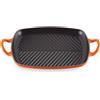 LE CREUSET GRIGLIA RETTANGOLARE IN GHISA 30x27 CM, EVOLUTION ARANCIONE FLAME (FIAMMA)