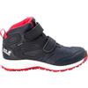 Jack Wolfskin Woodland Texapore Mid VC K, Scarpe da Passeggio Unisex-Adulto, Blu Scuro e Rosa, 36 EU