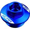 SCAR Tappo Olio Motore Compatibile con SHERCO SER SEFR 125 250 300 450 08-26 HUSQVARNA TC TE TEi TX FE FC FX FS 701 50 65 85 501 14-26 - Blu