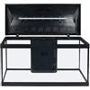 Amtra Basic 80 LED, Acquario completo di 85 litri, illuminazione LED 8500 8W, incluso filtro Filtering Box 150, 80x32x47 cm, nero