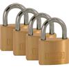 Best Price Square Kasp K12040D4 Lucchetto in ottone, 40 mm, pacco da quattro, con la stessa chiusura