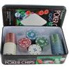 GUTEINTE Poker Fiches da Gioco, Set di Fiches da Poker da Festa Chip del Casino della Roulette, Fiches da Poker in Plastica per Fiches Texas Holdem Blackjack Casino (FICHES-101PZ, Classico, FICHES)