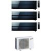 Mitsubishi Electric Climatizzatore Mitsubishi Trial Split MSZ-LN Kirigamine Style 9000+9000+12000 R32 A+++ WiFi MXZ-3F54VF4 Nero 9+9+12