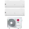 LG Climatizzatore Condizionatore LG Dual Split Inverter serie LIBERO SMART 7+12 con MU2R17 R-32 Wi-Fi Integrato 7000+12000