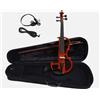 strumentimusicalitop Violino Elettrico Silent 4/4 Natural Brown Marrone Custodia e Accessori