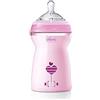 Chicco 00080837110000 Biberon Natural Feeling, 6m+, 330ml, Rosa