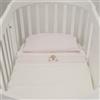 Nanan Lenzuola per Lettino Ovale Set 3pz Puccio ROSA 100% COTONE