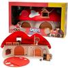 Playset caserma dei pompieri dei puffi con puffo tontolone esclusivo