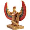 lachineuse - Statuetta Isis Alata 21 cm - Statua dea Isis rossa e dorata - Statuetta decorativa per la casa in Egitto antico - Oggetto decorativo egiziano - Idea regalo originale