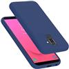Cadorabo Custodia per Samsung Galaxy A6 PLUS / J8 in LIQUID BLU - Morbida Cover Protettiva Sottile di Silicone TPU con Bordo Protezione - Ultra Slim Case Antiurto Gel Back Bumper Guscio