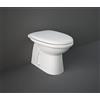 RAK CERAMICS - KARLA VASO WC A TERRA FILO MURO CON SCARICO A PARETE KAWC00004