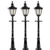 FALLER 272128 N Scale Decorative Hexagonal LED Streetlight - 2-1/8 5.5cm Alto Pkg(3)