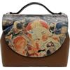 DOGO Femme Cuir Vegan Brun Sac à Main - Be Still Motif
