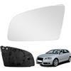 Soekodu Vetro dello Specchio Sostituzione per Audi A3/S3 2004-2008, A4/S4 2002-2008, A6/S6 2006-2008, Specchietto Retrovisore Esterno Iperbolico Riscaldato Vetro Specchietto Asferico
