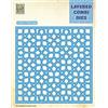 Nellie's Choice Fustella, Fiori Layer fiori, Forma Geometrica, 12 x 12 cm Fustella a Strati, Fustella da Taglio per Biglietti, Scrapbooking, Fai da Te, DIY