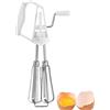 MOUMOUTEN Sbattitore Uova In Acciaio Inox Classico A Manovella Stile Frusta Miscelatore Strumento Da Cucina Forniture Per La Cucina(bianco)