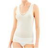 BIRIKKINA Canottiera Donna Invernale Lana Cotone 3-5 Pezzi Canottiera Donna Spalla Larga con Pizzo Lana Cotone - Canotta Intima 8031 (SL Pizzo 3PZ 8031 3XL)