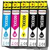HenceBuy 603XL Cartucce Compatibili per Epson 603 XL per Workforce WF-2810 WF-2820 WF-2830 WF-2840 WF-2845 Expression Home XP-2100 XP-2150 XP-2155 XP-3100 XP-3150 XP-3155 XP-4100 XP-4150 (5 Pezzi)