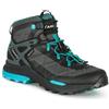 AKU Rocket Mid Dfs GTX W's, Stivali SENDERISMO Donna, Nero-Turchese, 42 EU