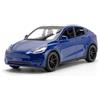TOPRON Tesla Model Y 1:32 Modellino, Giocattolo Elettronico in Lega Pressofusa con Funzione di Arretramento, con Luci e Musica, mini Veicolo Giocattolo come Regalo per Bambini (Blu)