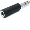 System-S Adattatore audio stereo TRS 6,35 mm jack maschio a femmina 1/4 cavo nero