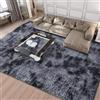 Calore Tappeto Salotto, Peloso Tappeti Moderni Soggiorno, Moderno Tappeto Camera da Letto, Shaggy Tappeti Morbido e Soffice per la Camera (grigio nero, 200 x 250 cm)