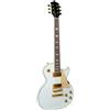Les Paul Chitarra Elettrica Bianca White Top Manico Set In