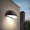Applique Curva Monodirezionale con base E27 IP54 Nera - Serie BRINA