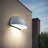 Applique Curva Monodirezionale con base E27 IP54 Grigia - Serie BRINA