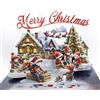 CUT POPUP.COM CUTPOPUP 3D Biglietti Natale 2024, Biglietti Auguri Natale, Biglietti Auguri Natalizi, Biglietto Natale, Christmas Cards, Xmas Cards (Xmas Town24) US8-CN300IT