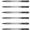 PILOT Lot de 6 Stylos à bille rétractable BPS-Matic, noir