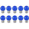 ZFQ Lampadine colorate da 2 W, E27, G45, E27, E27, lampadine colorate per matrimoni, Halloween, Natale, feste, bar, blu