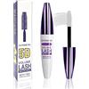 Lestpola 5D Mascara Volume e Lunghezza Bianco, Mascara Estensione Ciglia Effetto Volume, Impermeabile e Lunga Tenuta con Definizione Precisa, Not Blooming Eye Lashes Thick Curling Lungo, Trucco per Donne-03#