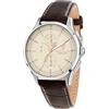 Maserati Orologio Uomo, Cronografo, Analogico, 42 mm, Cinturino in Pelle, Collezione SORPASSO - R8871624010