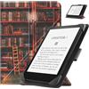 HGWALP Custodia universale per 6.8-7 pollici eReaders, sottile PU Custodia Cover con supporto compatibile con 6.8 pollici 7 pollici Kindle Paperwhite/Kobo/Voyaga/Lenovo/Sony eReaders-Library