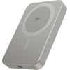HINOVO Powerbank MagSafe 5000mAh, 8.9mm Ultra Sottile Power Bank Wireless, Magnetico Batteria 20W PD Ricarica Rapida Caricabatterie Portatile per iPhone 16/15/14/13/12 Serie