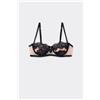 Tezenis Reggiseno Balconcino Paris Rose Shadow Luxe Donna Nero